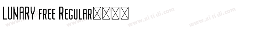 LUNARY free Regular字体转换
